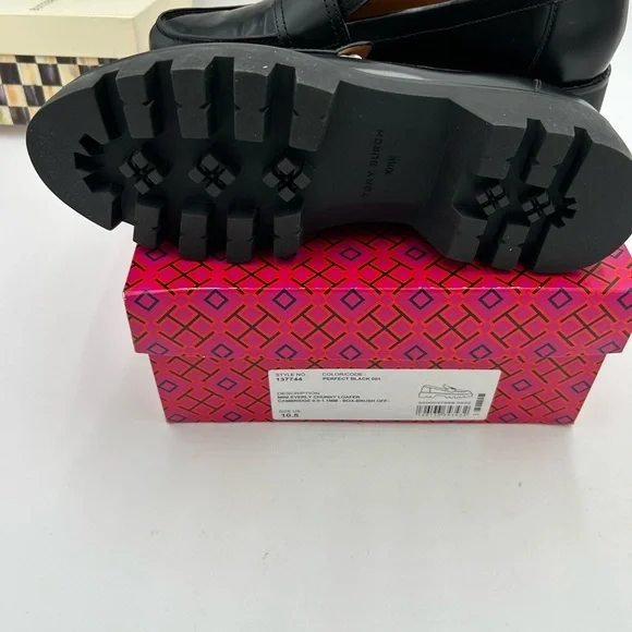 Women's Tory Burch Everly chunky leather loafers size 10.5 US - Picture 9 of 10